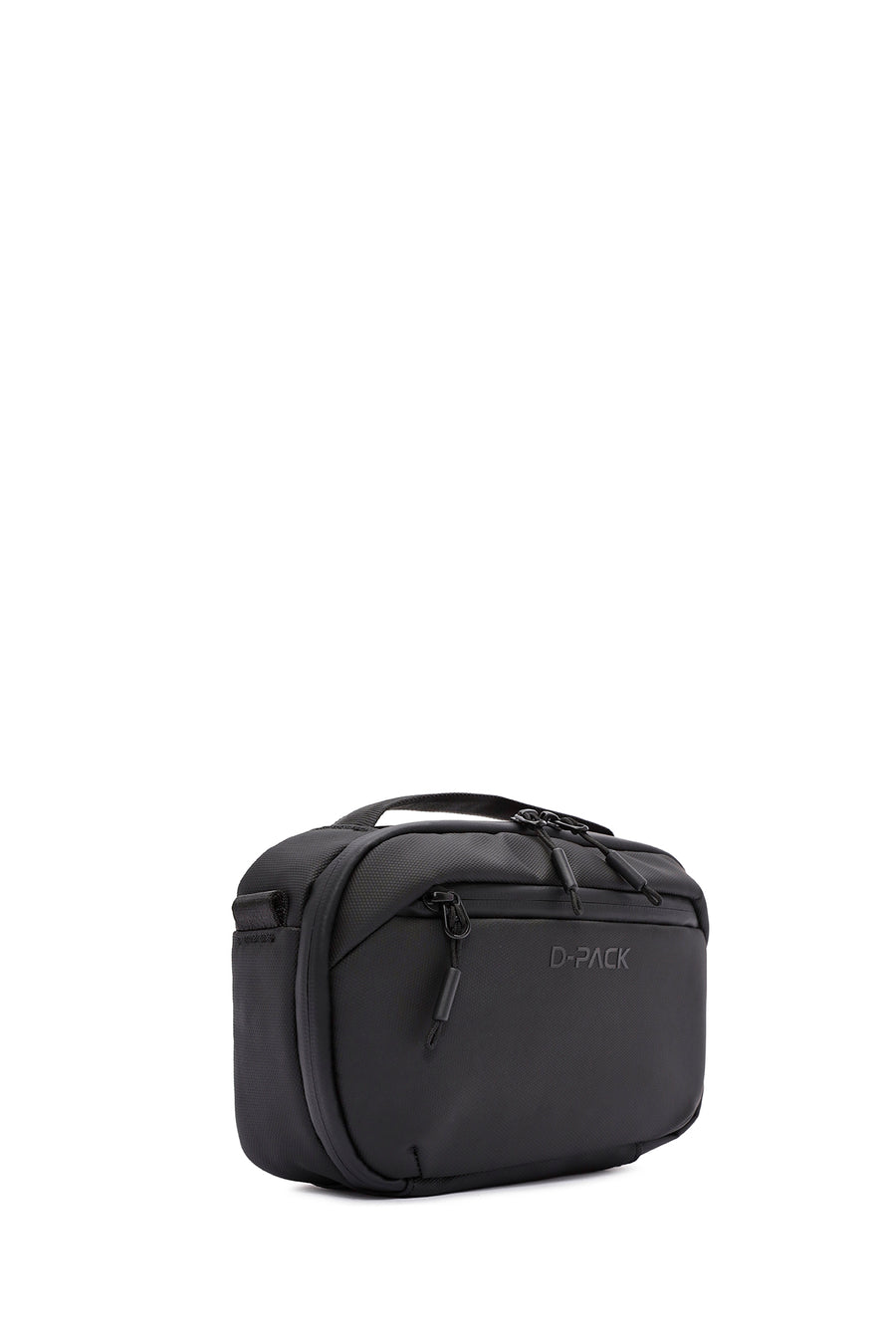 D-Pack Men's Black Fabric Crossbody Bag