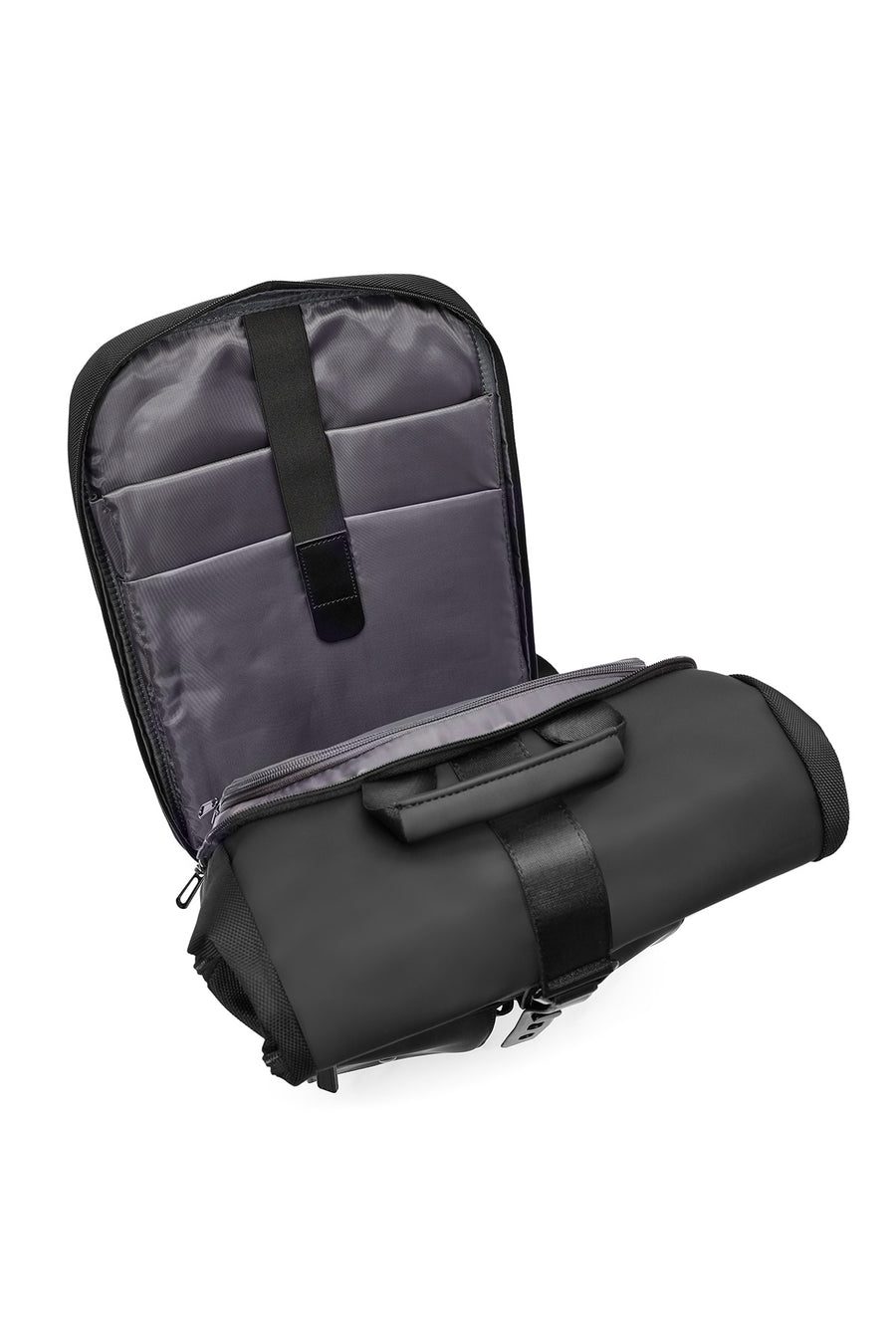 D-Pack Unisex Black Backpack