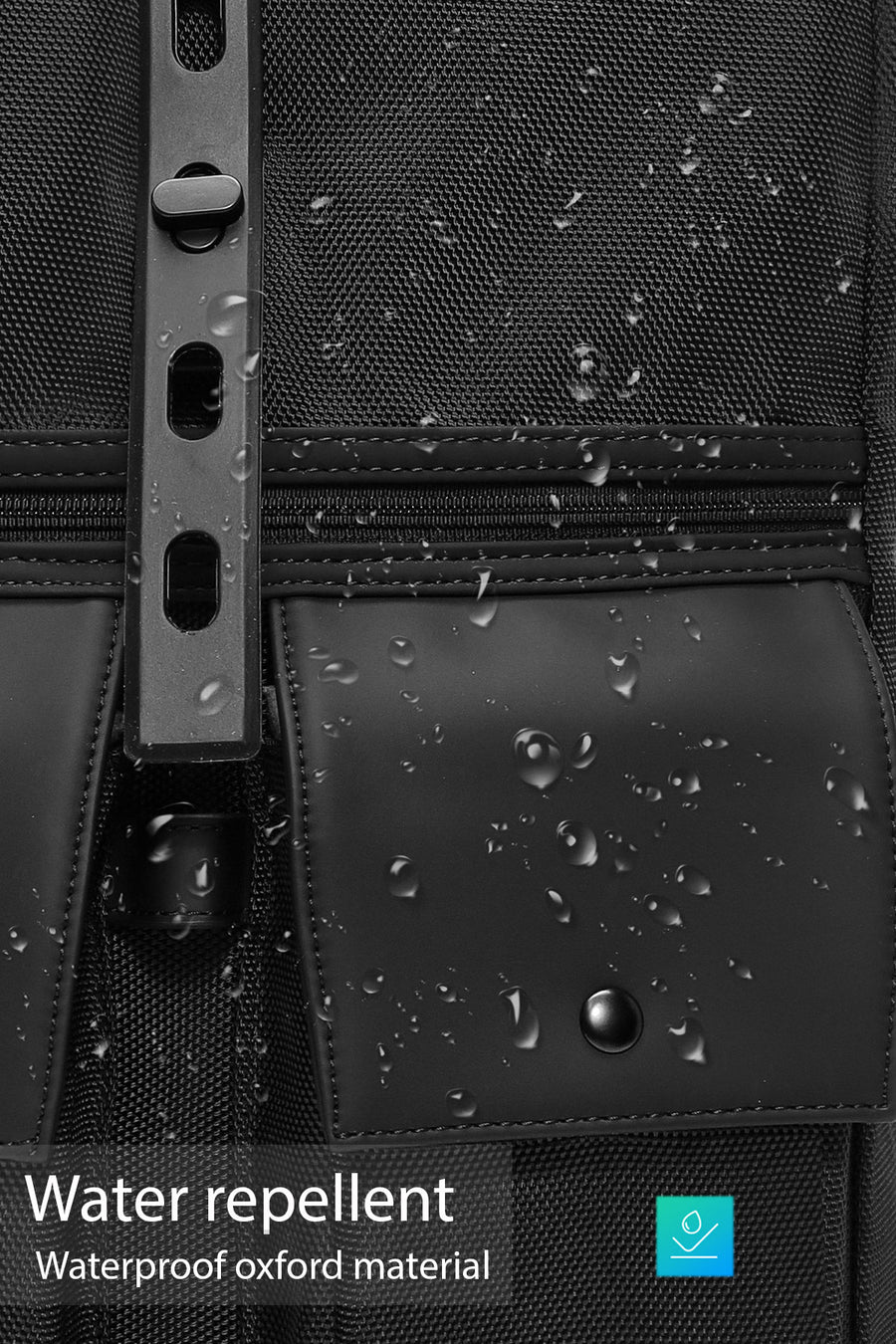 D-Pack Unisex Black Backpack