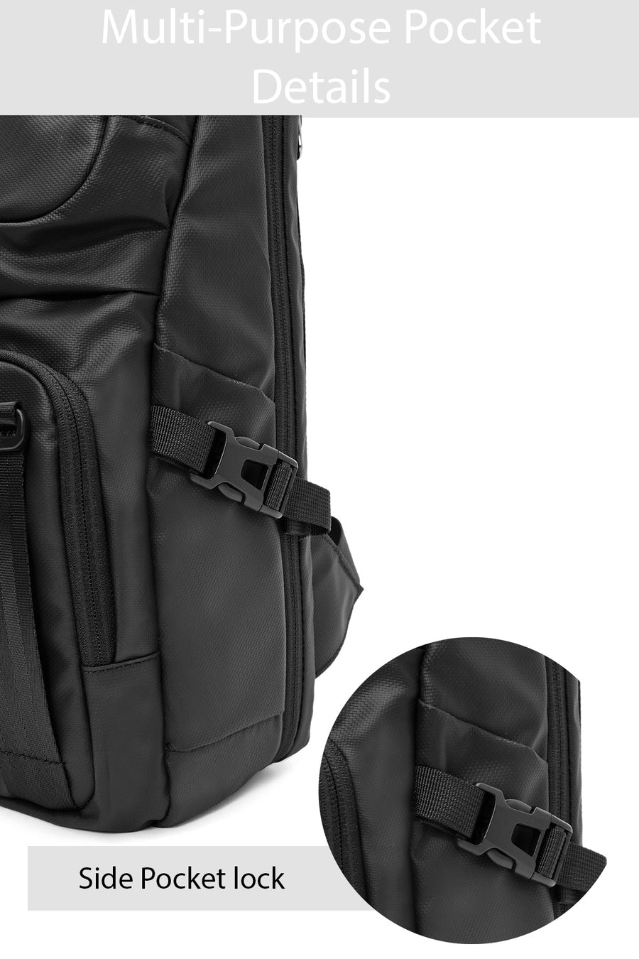 D-Pack Men's Black Crossbody Bag