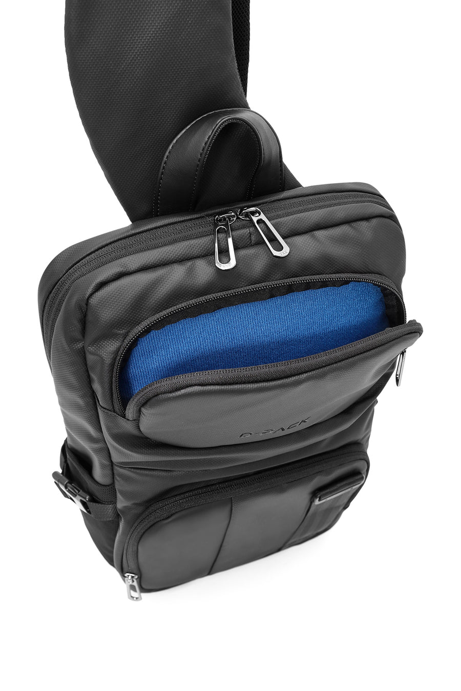 D-Pack Men's Black Crossbody Bag
