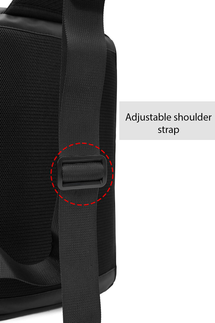 D-Pack Men's Black Crossbody Bag