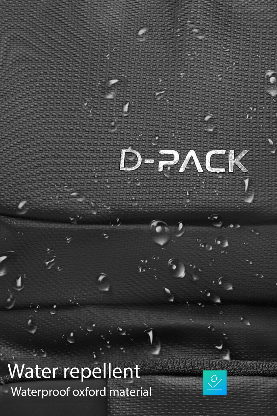D-Pack Men's Black Crossbody Bag