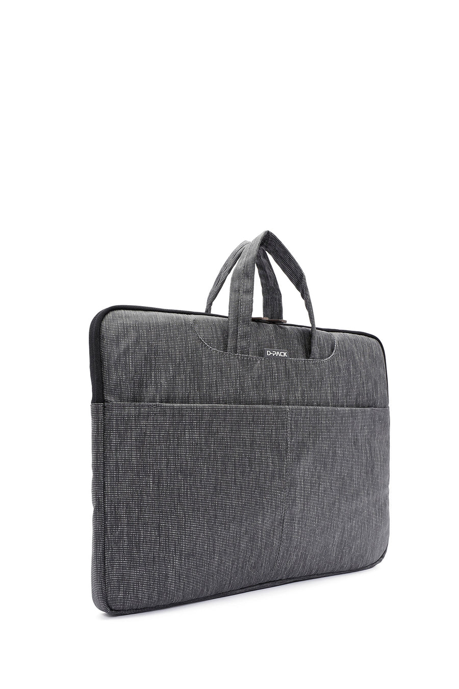 D-Pack Men's Gray Fabric Laptop Bag