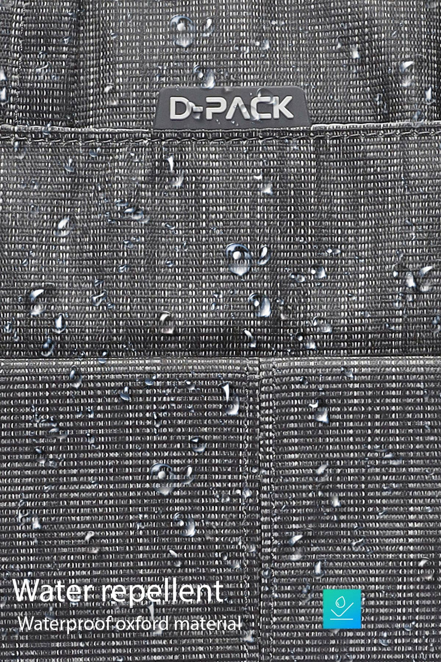 D-Pack Men's Gray Fabric Laptop Bag