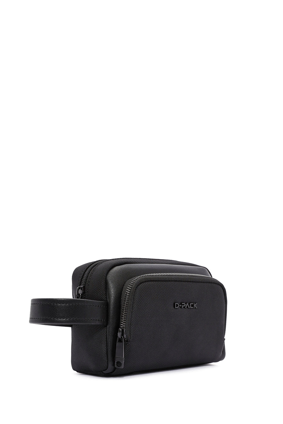 D-Pack Men's Black Fabric Handbag