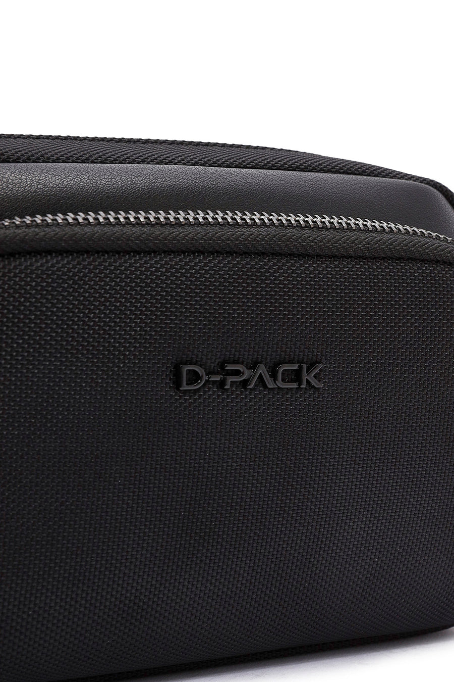 D-Pack Men's Black Fabric Handbag