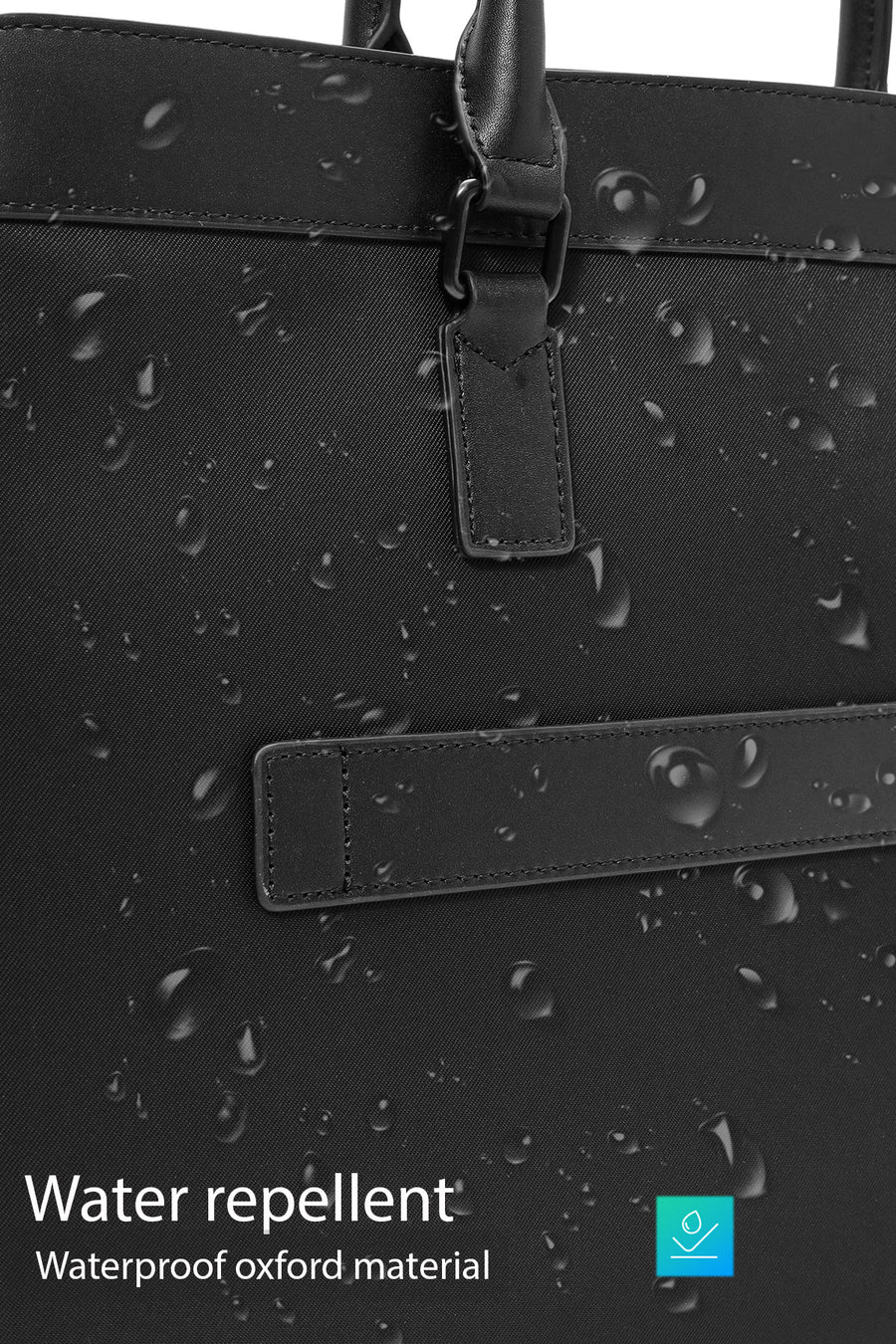D-Pack Men's Black Long Strap Briefcase