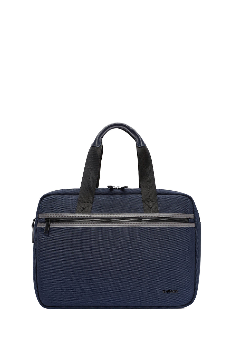 D-Pack Men's Navy Blue Long Strap Fabric Briefcase