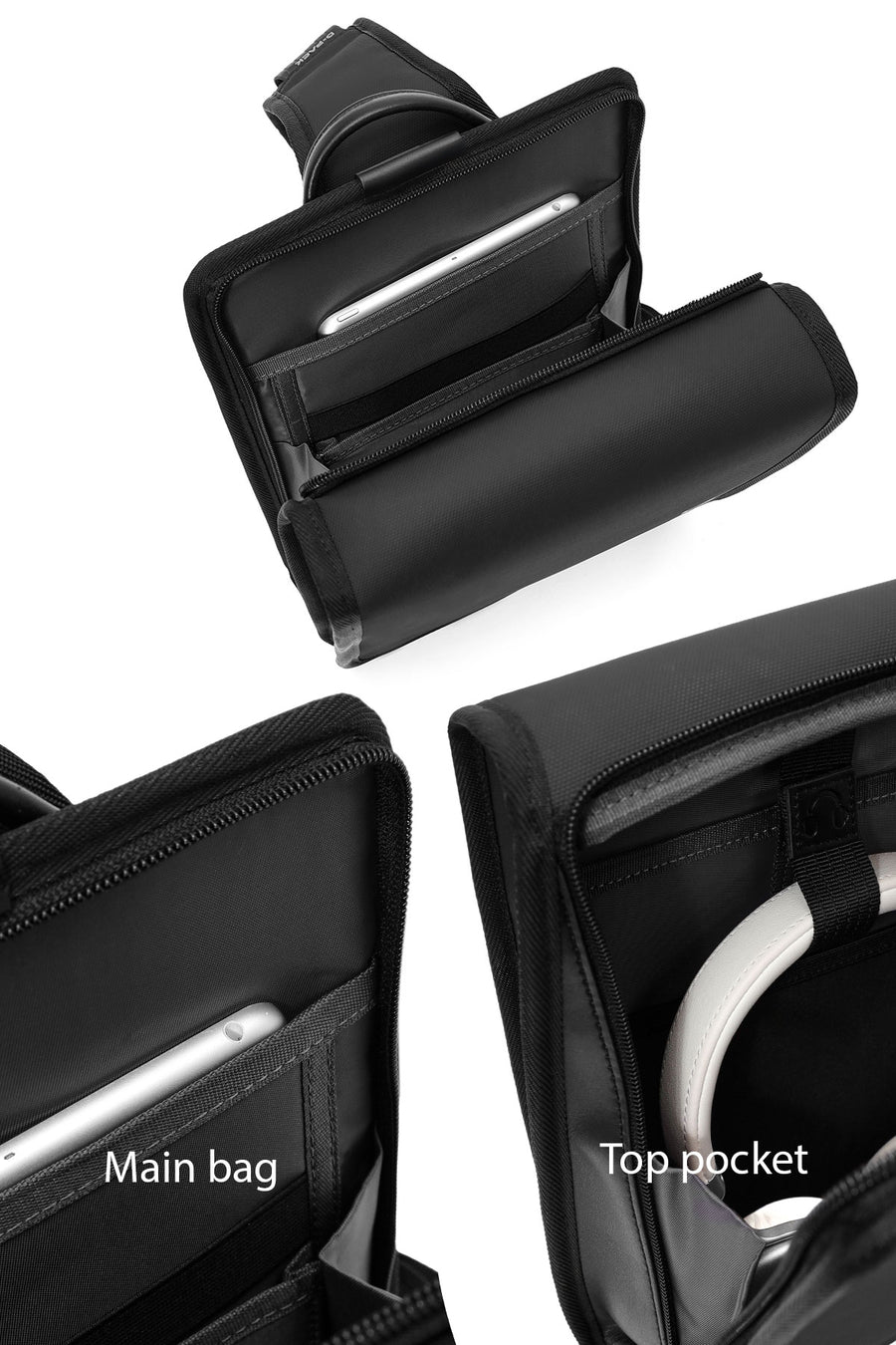 D-Pack Unisex Black Crossbody Bag