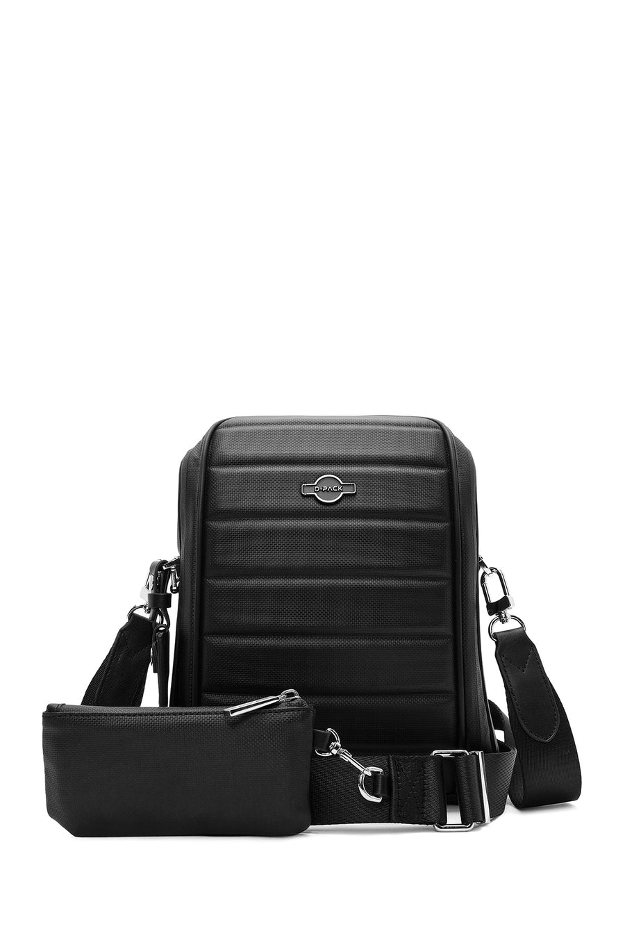 D-Pack Men's Black Crossbody Bag