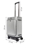 D-Pack Unisex Gri Kabin Boy Valiz | Derimod