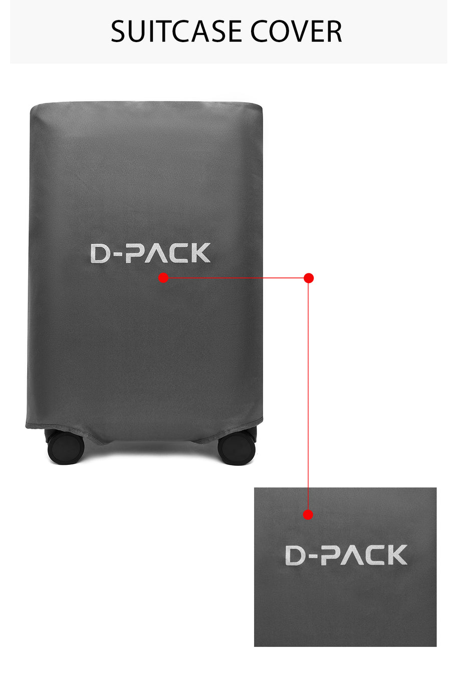 D-Pack Unisex Gri Kabin Boy Valiz