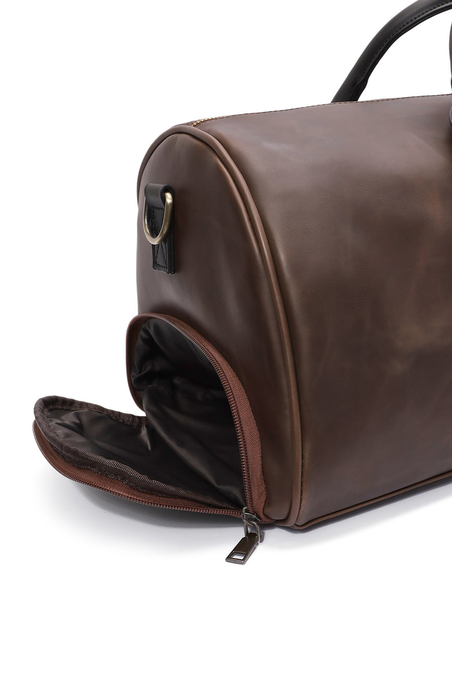 Men's Brown Long Strap Travel Bag