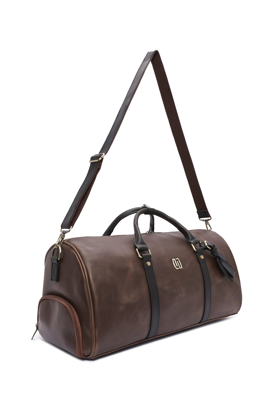 Men's Brown Long Strap Travel Bag