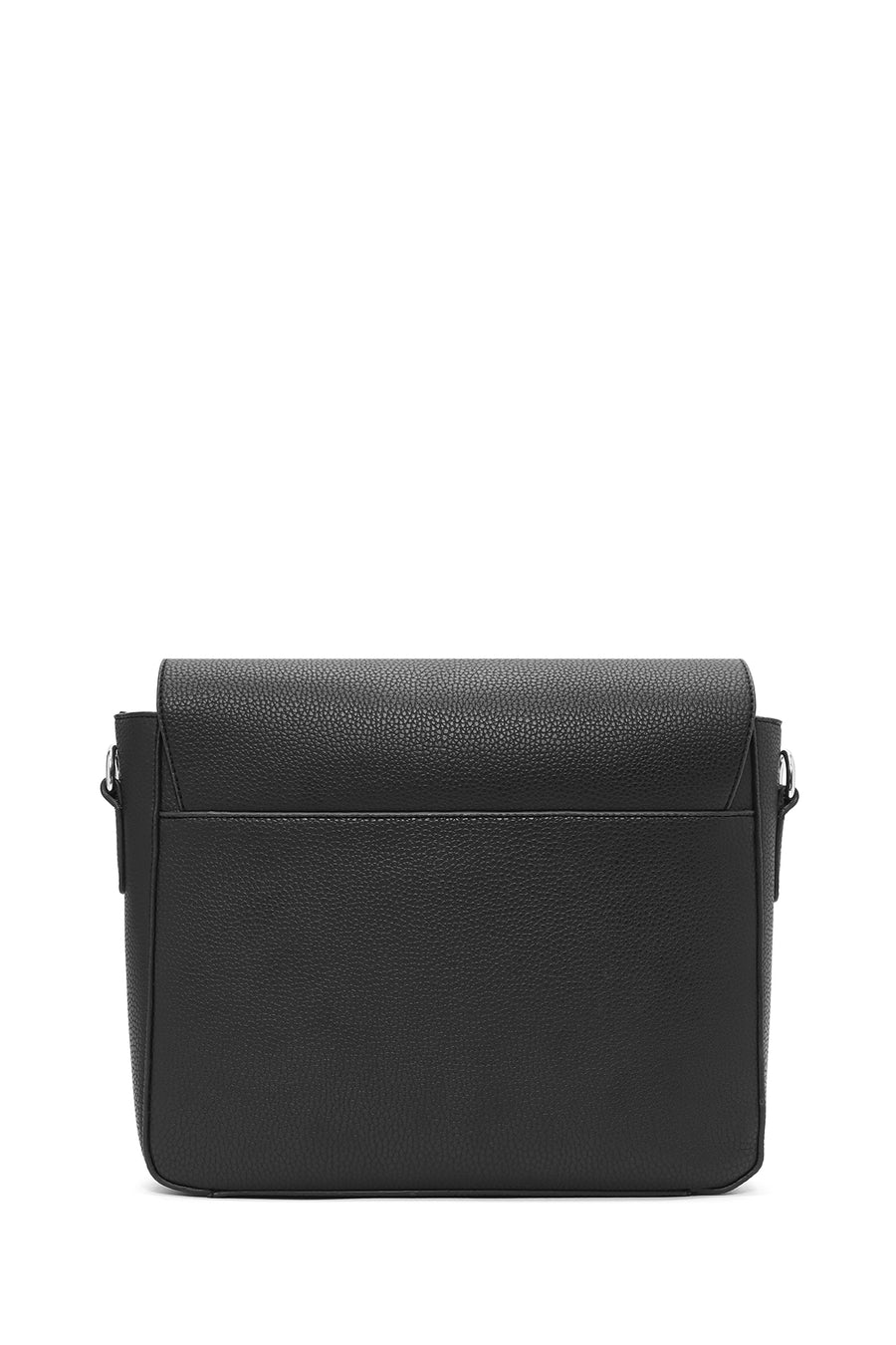 Men's Black Long Strap Messenger Bag