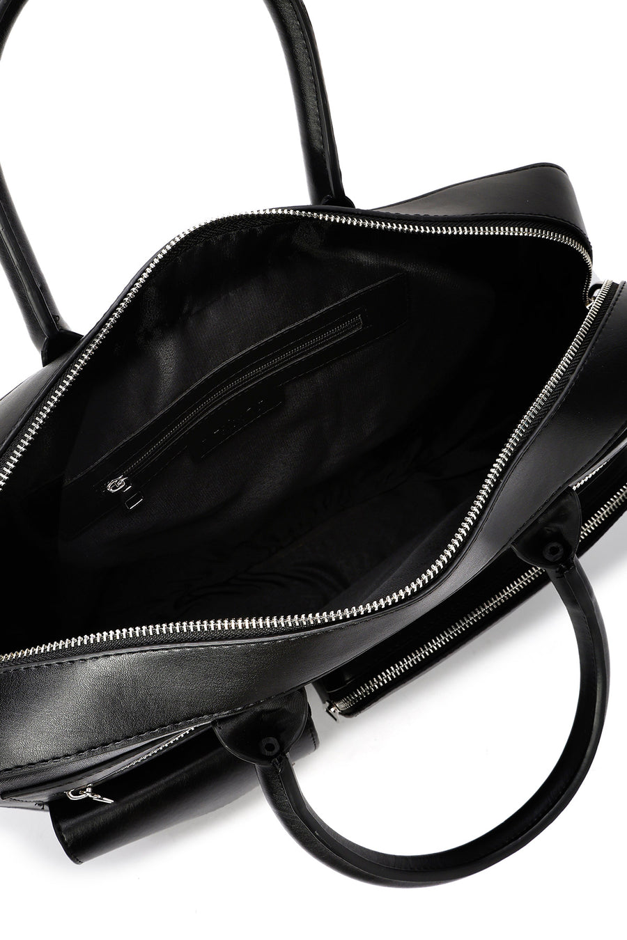 Men's Black Long Strap Briefcase