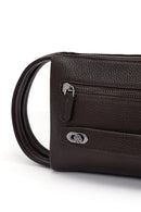 Men's Brown Leather Handbag | Derimod