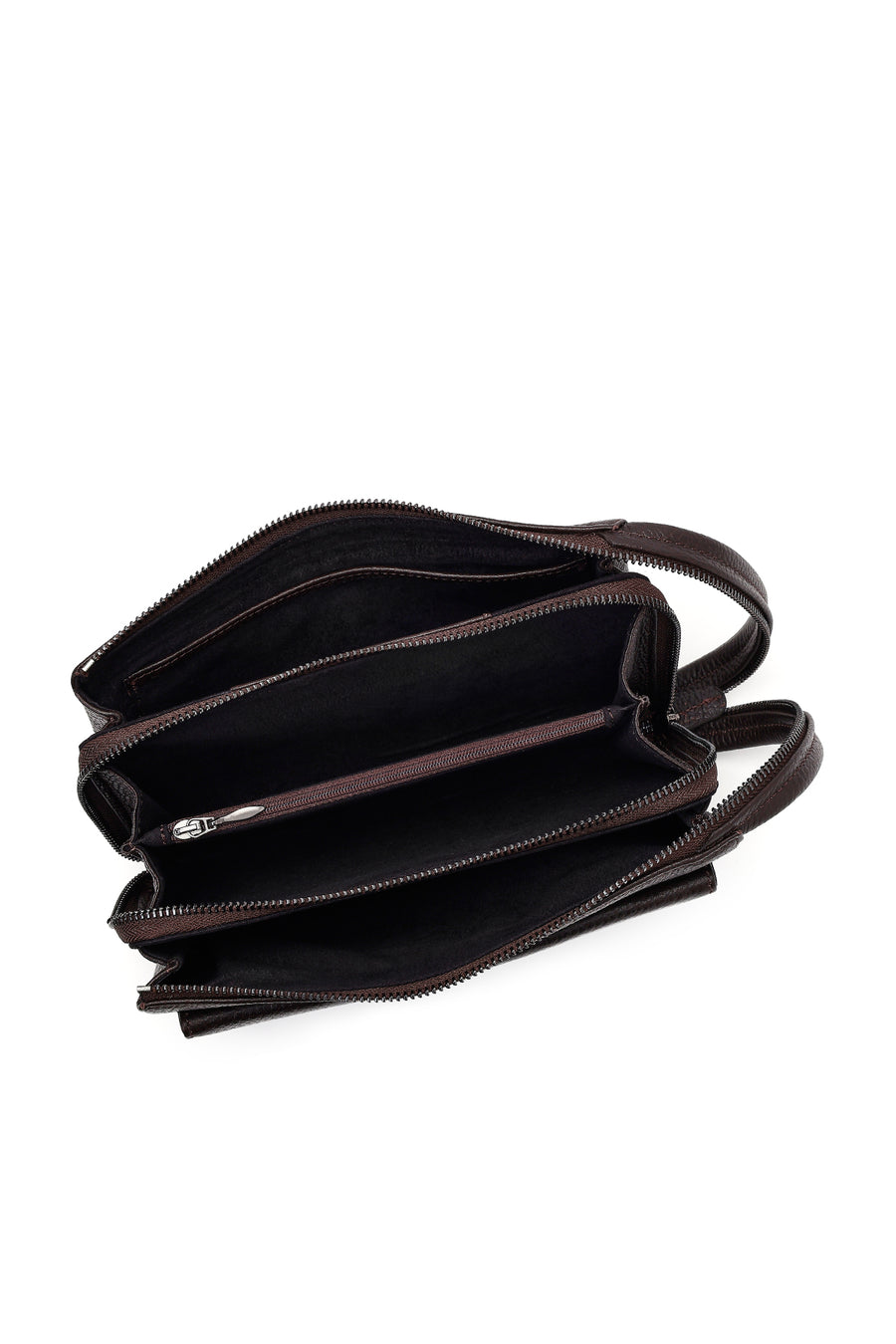 Men's Brown Leather Handbag