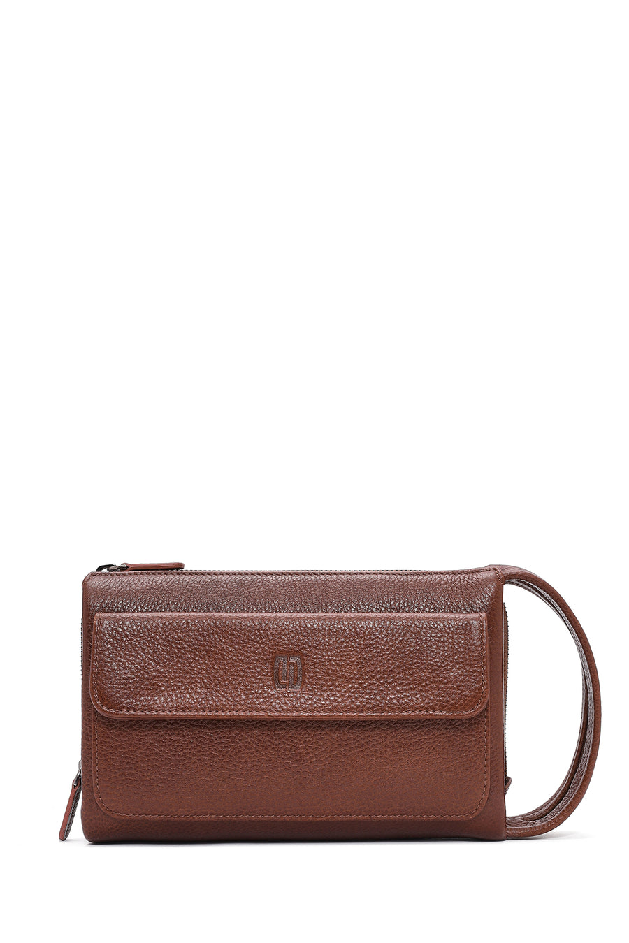Men's Tan Leather Handbag 24WBD3400FT | Derimod