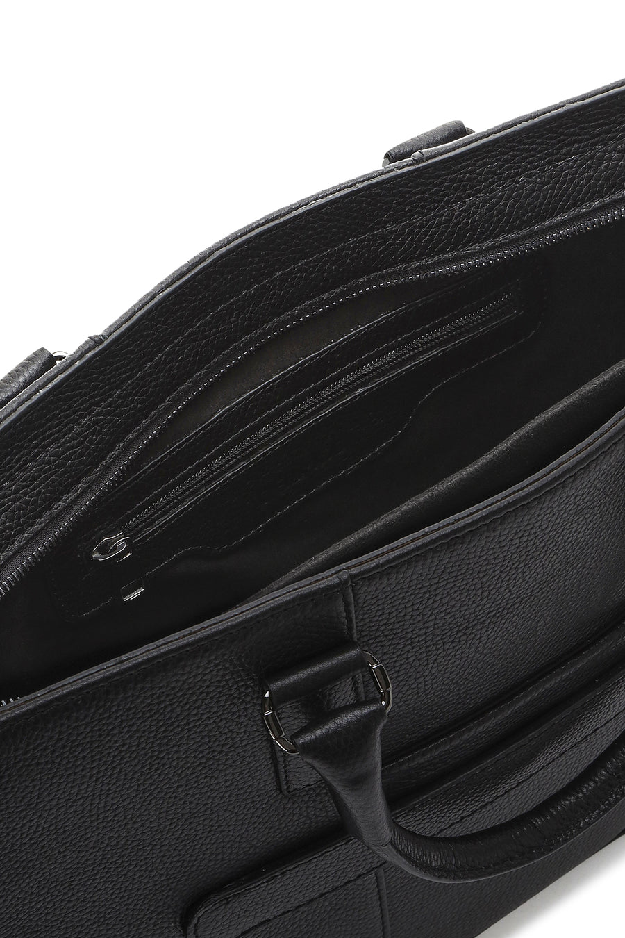 Men's Black Leather Briefcase
