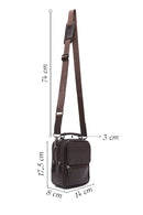Men's Brown Leather Handbag | Derimod