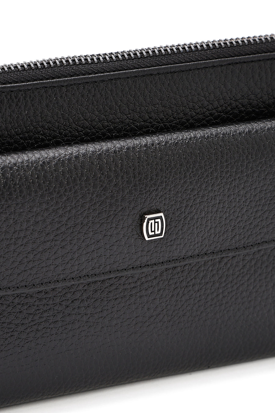 Men's Black Leather Handbag