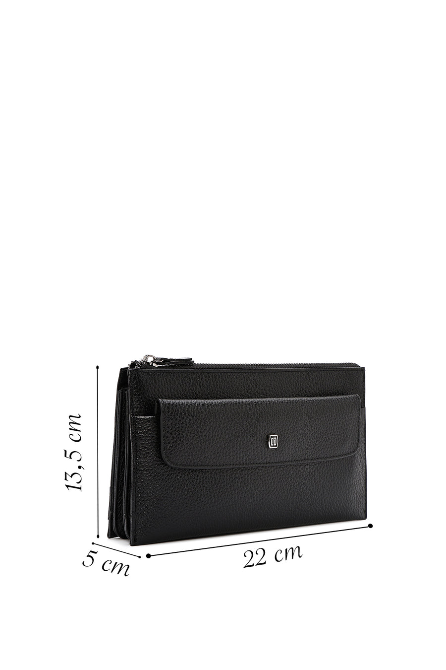Men's Black Leather Handbag