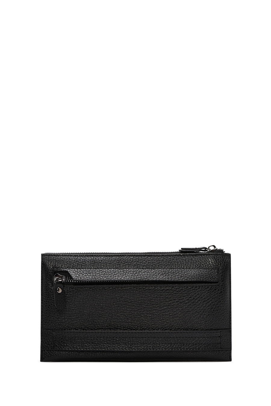 Men's Black Leather Handbag