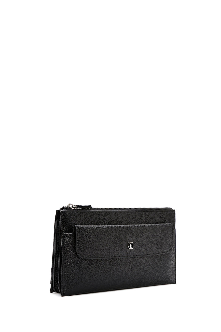 Men's Black Leather Handbag