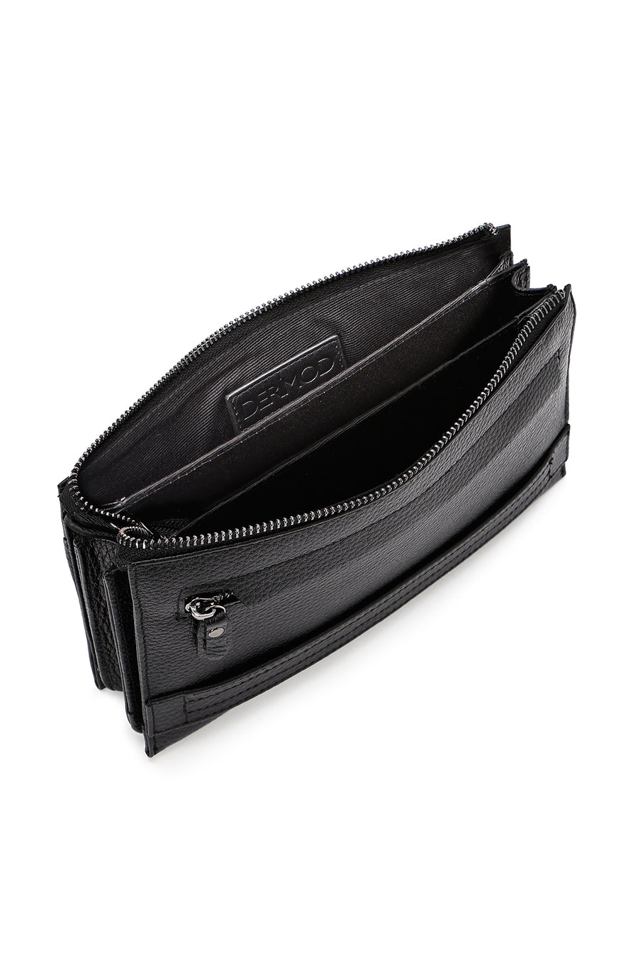 Men's Black Leather Handbag