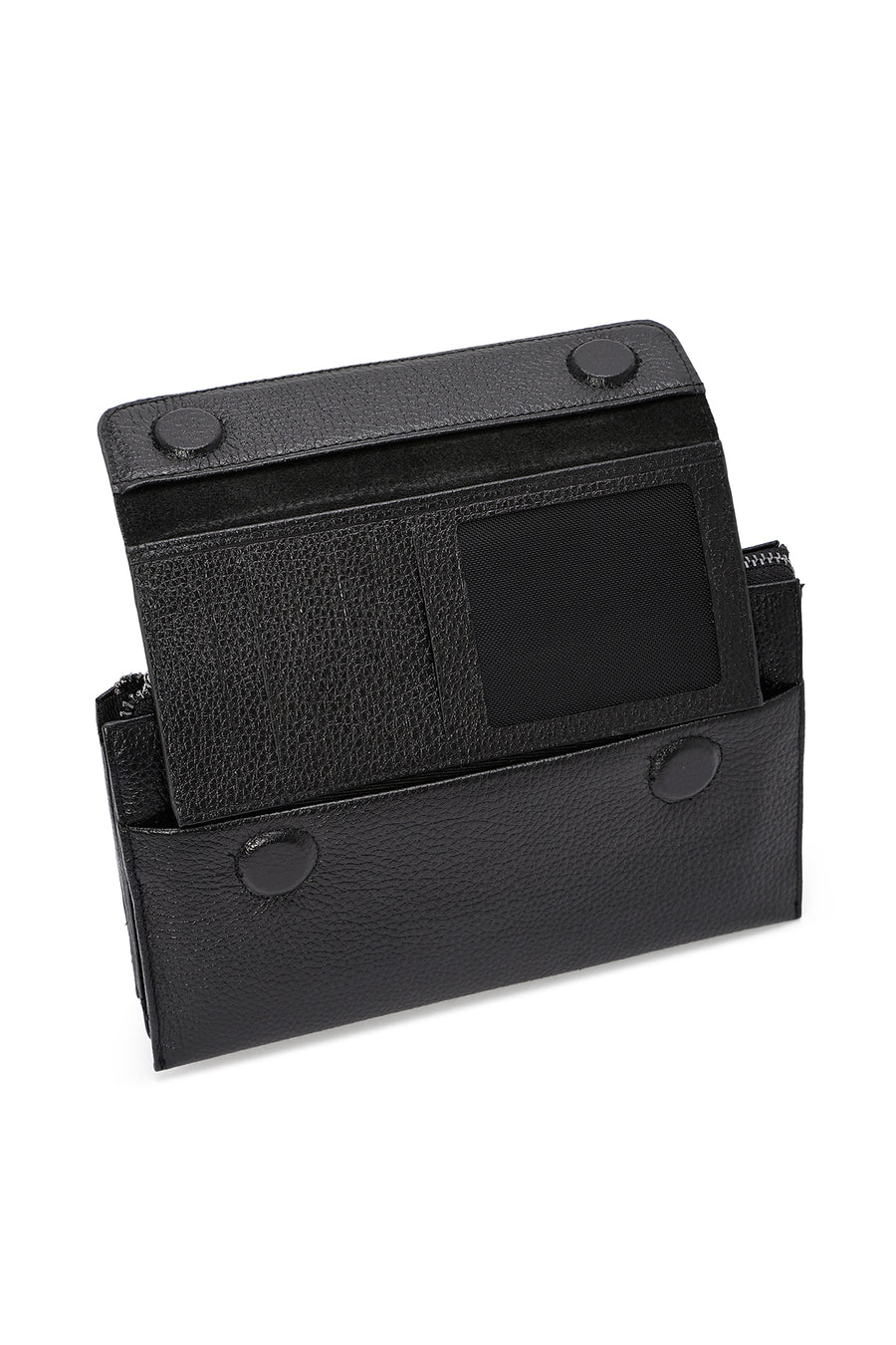 Men's Black Leather Handbag