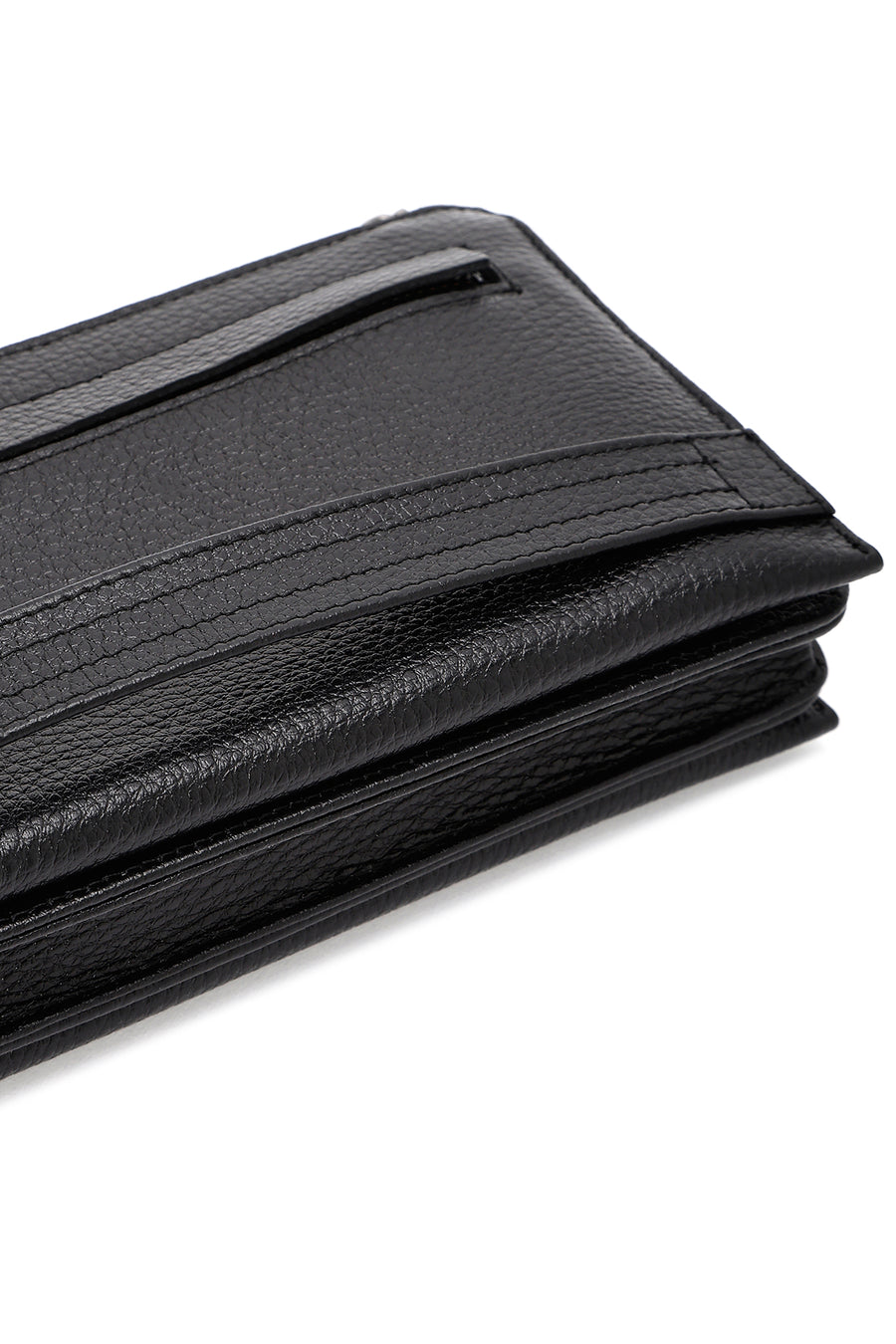 Men's Black Leather Handbag