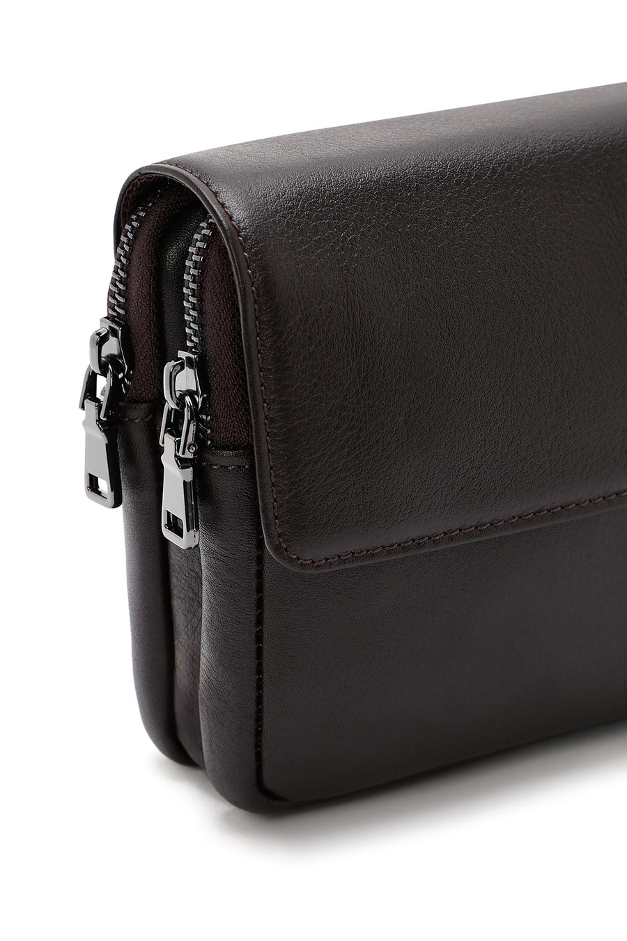 Men's Brown Leather Handbag