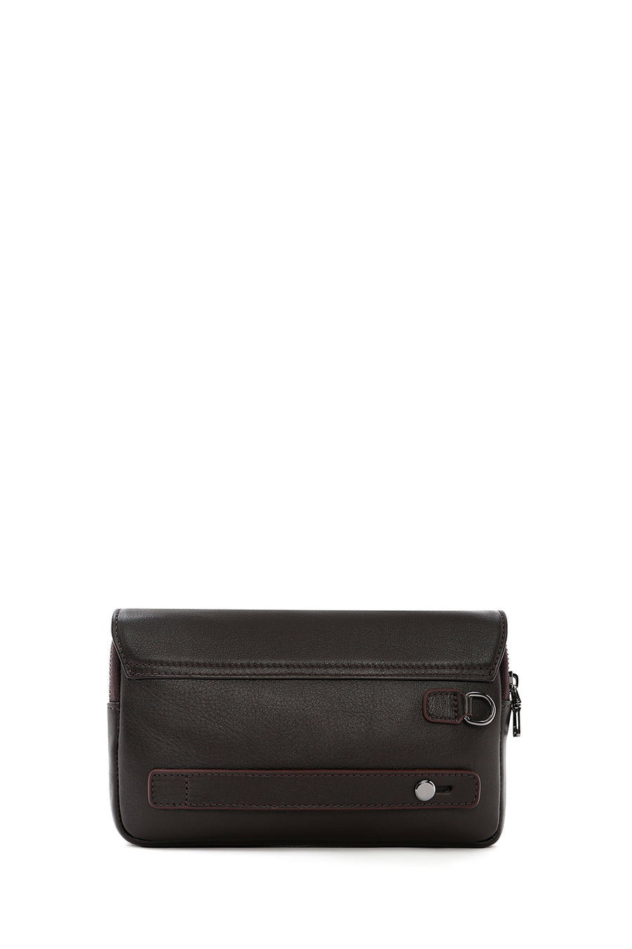 Men's Brown Leather Handbag