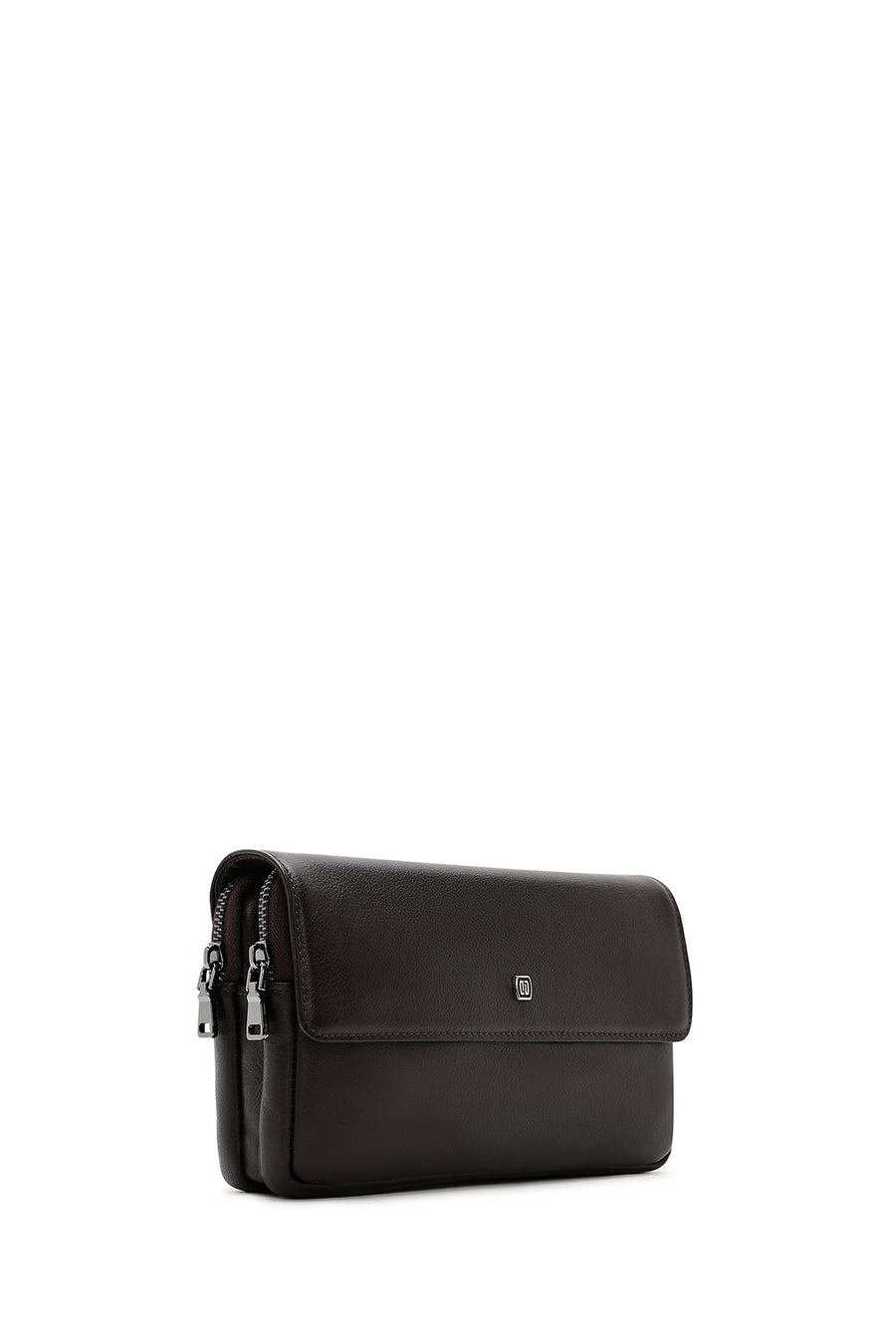 Men's Brown Leather Handbag