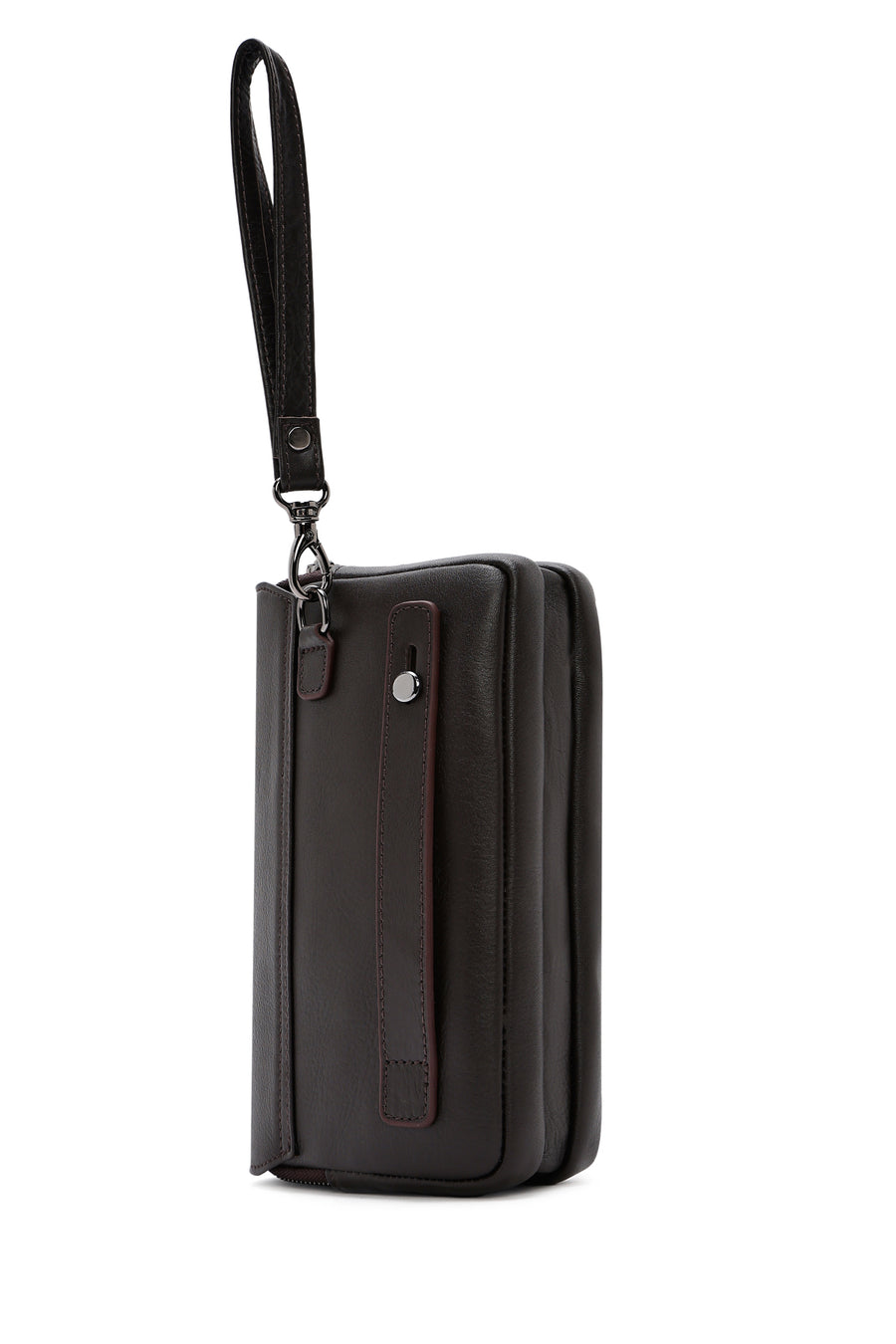 Men's Brown Leather Handbag