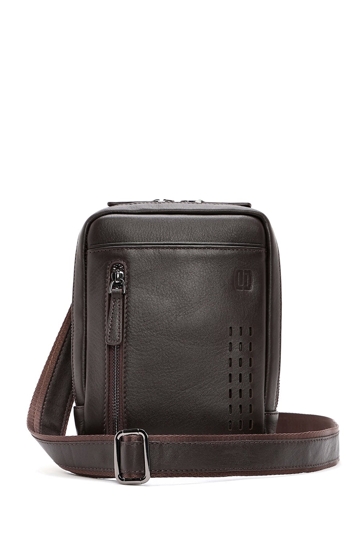 Men's Brown Leather Messenger Bag 24WBD360518 | Derimod