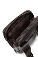 Men's Brown Leather Messenger Bag | Derimod