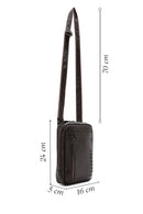 Men's Brown Leather Messenger Bag | Derimod