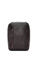 Men's Brown Leather Messenger Bag | Derimod