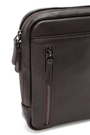 Men's Brown Leather Messenger Bag | Derimod