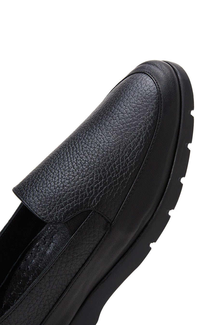 Kadın Siyah Deri Comfort Loafer