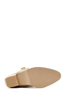 Women's Mink Suede Leather Heeled Cowboy Boots | Derimod