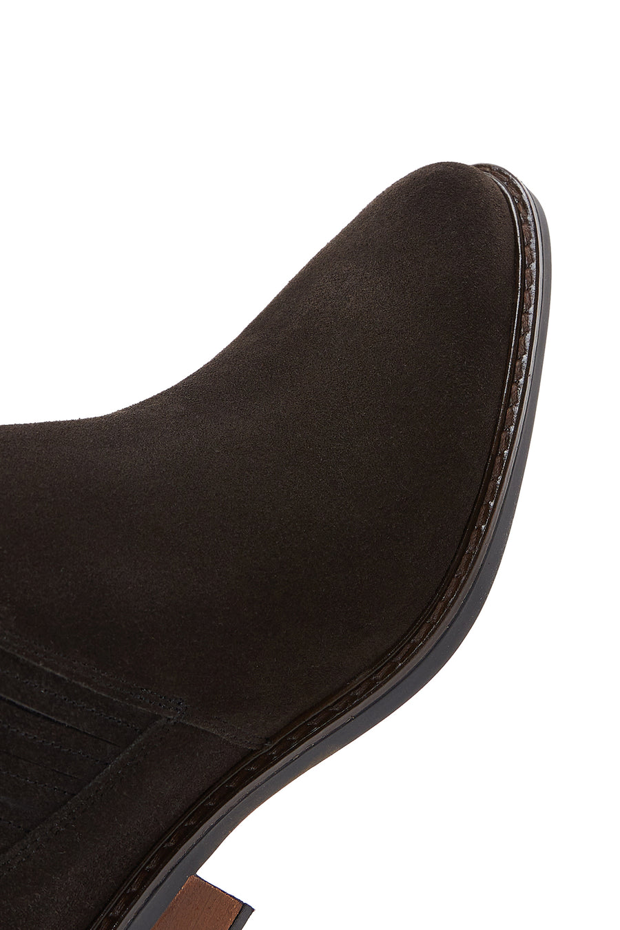 Women's Anthracite Suede Leather Chelsea Boots