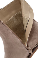 Kadın Vizon Fermuarlı Kalın Topuklu Süet Deri Bot | Derimod