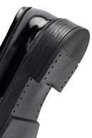 Women's Black Patent Leather Moccasin Loafer | Derimod