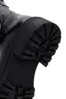 Women's Black Buckle Detailed Zippered Leather Boots | Derimod