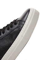 Women's Black Lace-Up Leather Sneaker | Derimod