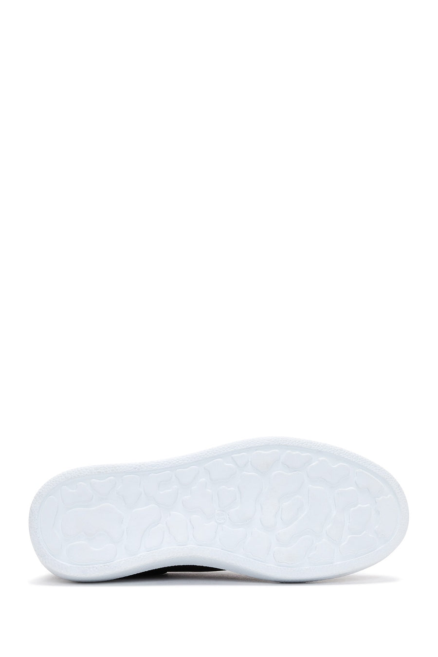 Kadın Siyah Bağcıklı Kalın Taban Deri Sneaker